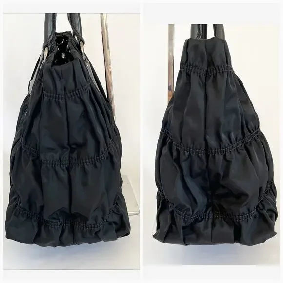 PRADA Tessuto Nylon Large Tote Shoulder Bag - Picture 12 of 16